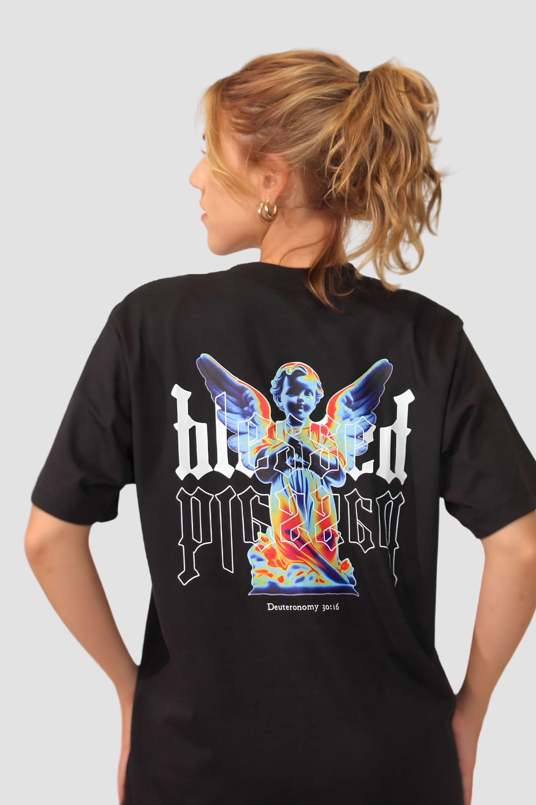 Oversized - Blessed [003] - Camiseta Oversized - G.O.A.T (God Over All Things) God Tier 