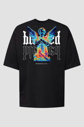 Oversized - Blessed [003] - Camiseta Oversized - G.O.A.T (God Over All Things) God Tier P Preto Masculino