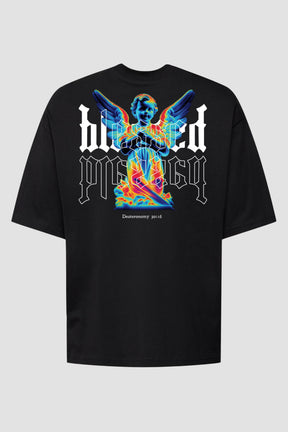 Oversized - Blessed [003] - Camiseta Oversized - G.O.A.T (God Over All Things) God Tier P Preto Masculino