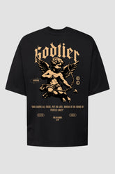 Oversized Cupido GodTier P Preto Feminino
