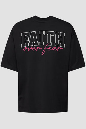 Oversized - Faith Over Fear [071] Oversized - Faith Over Fear GodTier P Preto Masculino