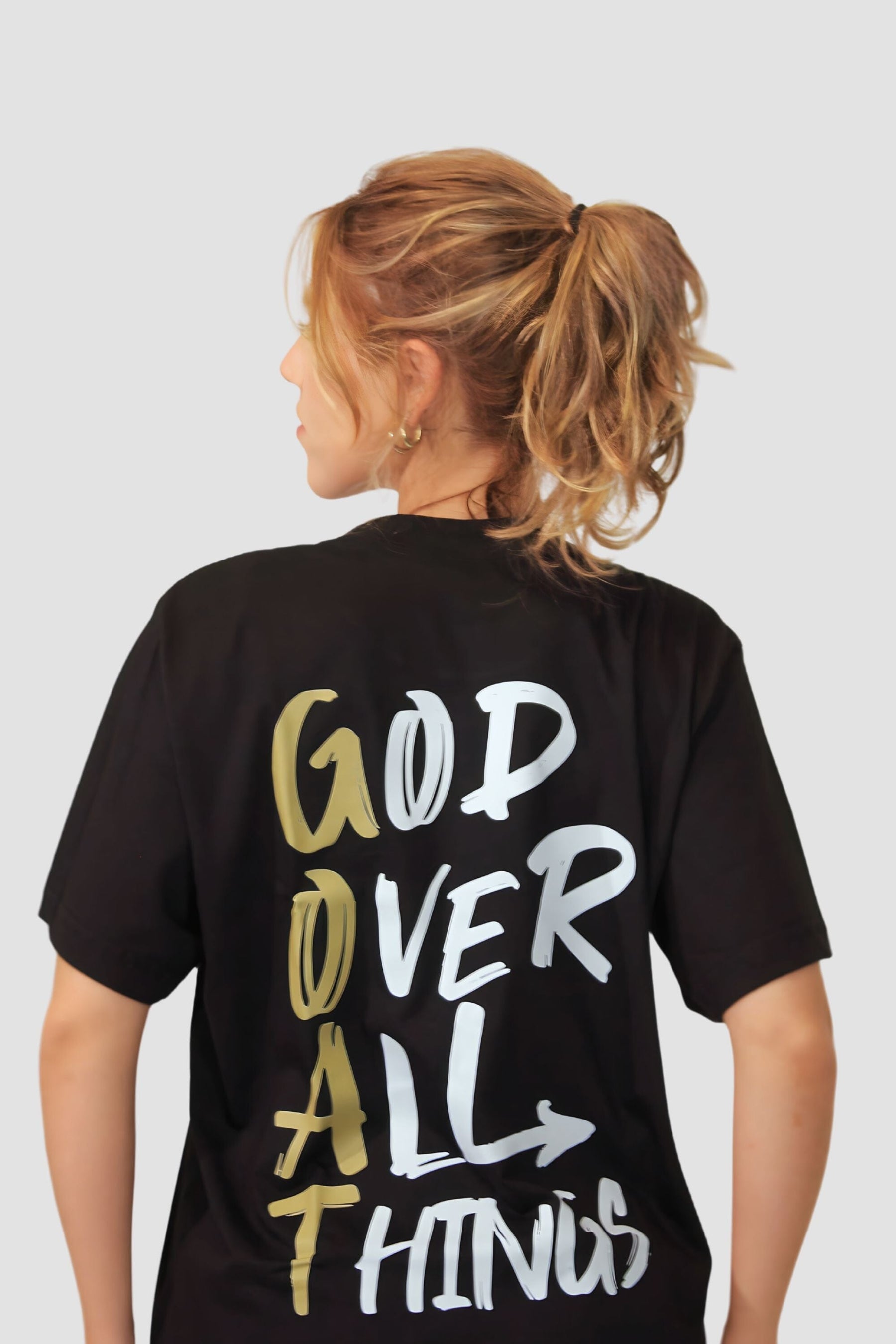 Oversized - G.O.A.T [003] - Camiseta Oversized - G.O.A.T (God Over All Things) God Tier 
