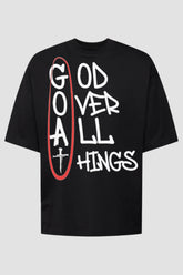 Oversized - G.O.A.T [003] - Camiseta Oversized - G.O.A.T (God Over All Things) God Tier P Preto Masculino