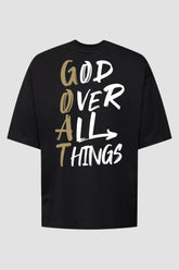 Oversized - G.O.A.T [003] - Camiseta Oversized - G.O.A.T (God Over All Things) God Tier P Preto Masculino