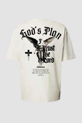Oversized - God's Plan [003] - Camiseta Oversized - G.O.A.T (God Over All Things) God Tier P Off-White Masculino