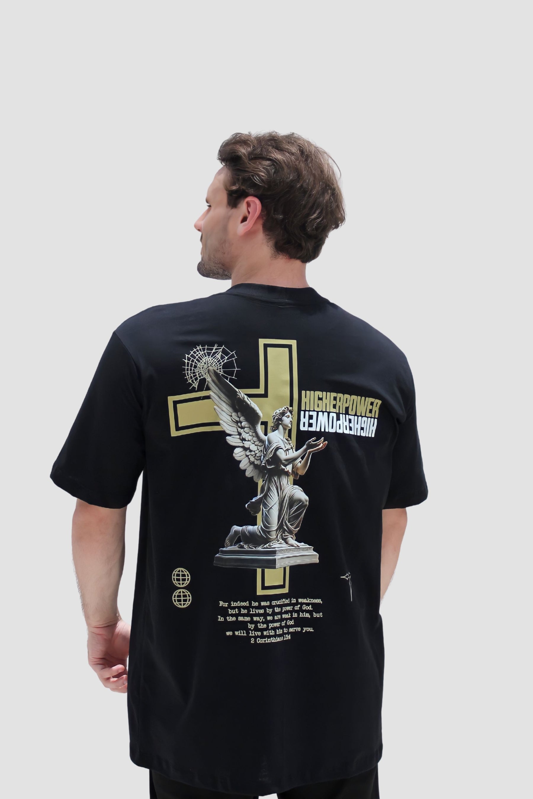 Oversized - Higher Power [003] - Camiseta Oversized - G.O.A.T (God Over All Things) God Tier 
