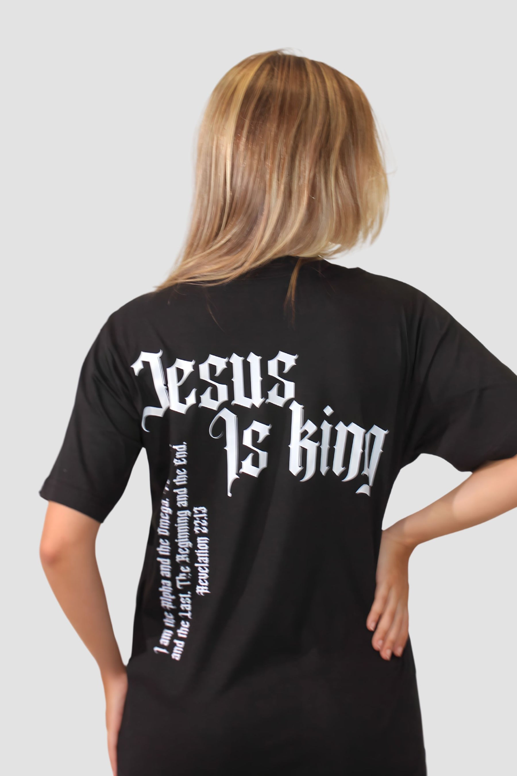 Oversized - Jesus Is King [003] - Camiseta Oversized - G.O.A.T (God Over All Things) God Tier 