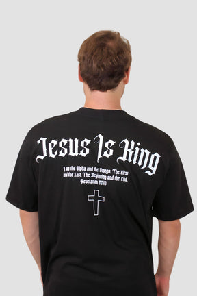 Oversized - Jesus Is King [003] - Camiseta Oversized - G.O.A.T (God Over All Things) God Tier 