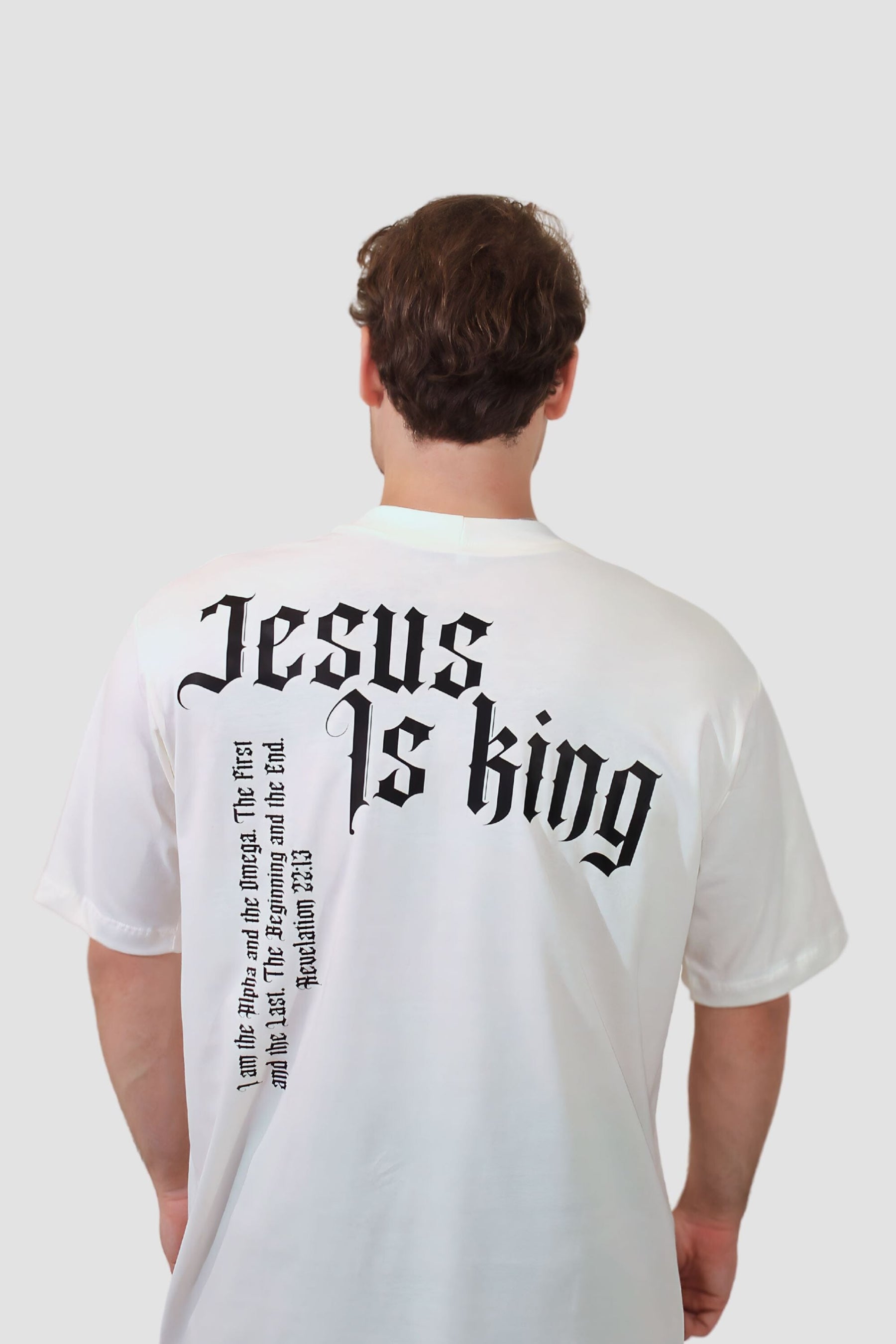 Oversized - Jesus Is King [003] - Camiseta Oversized - G.O.A.T (God Over All Things) God Tier 