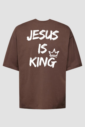 Oversized - Jesus Is King Coroa God Tier P Chocolate Masculino