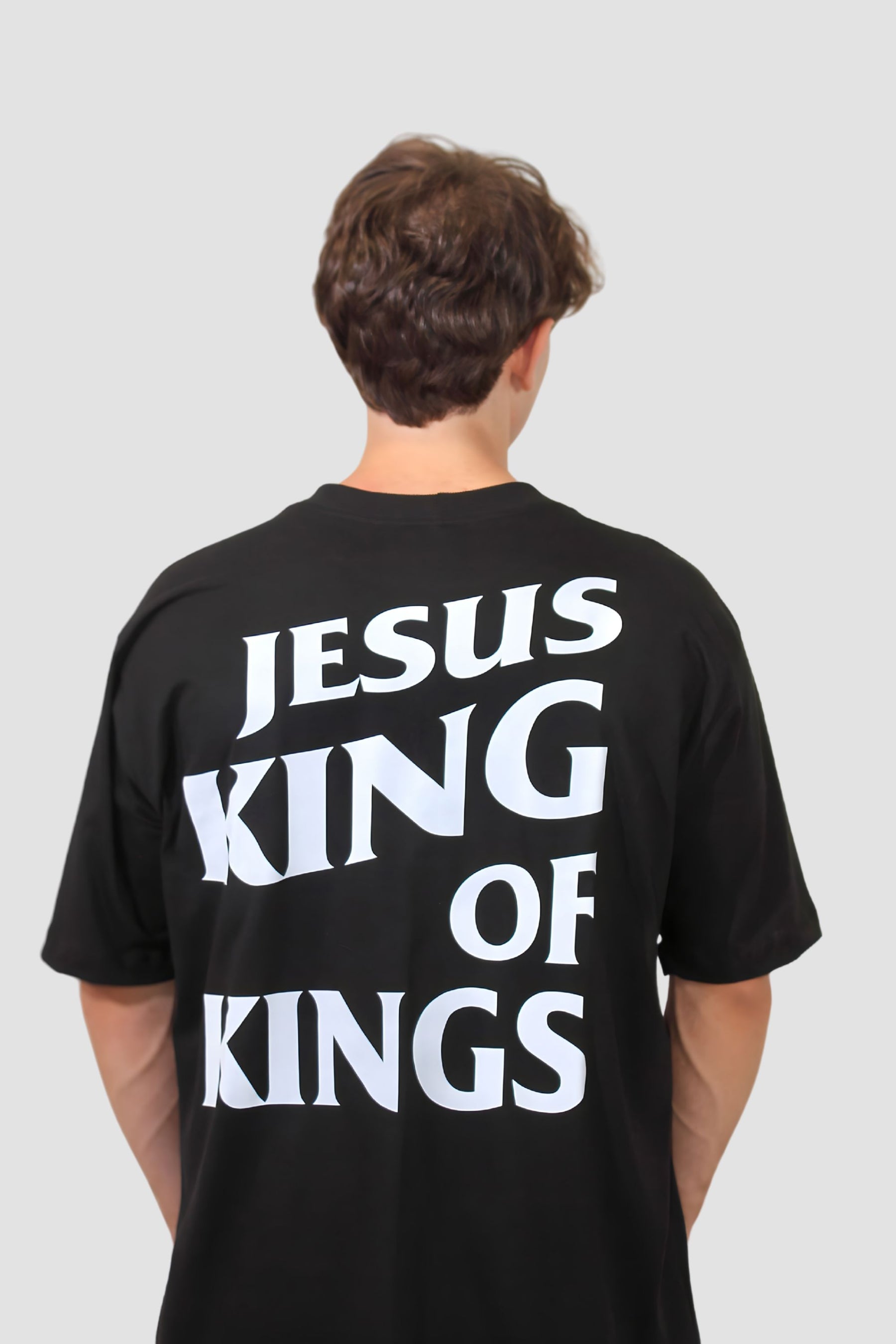 Oversized - Jesus King of Kings [003] - Camiseta Oversized - G.O.A.T (God Over All Things) God Tier 