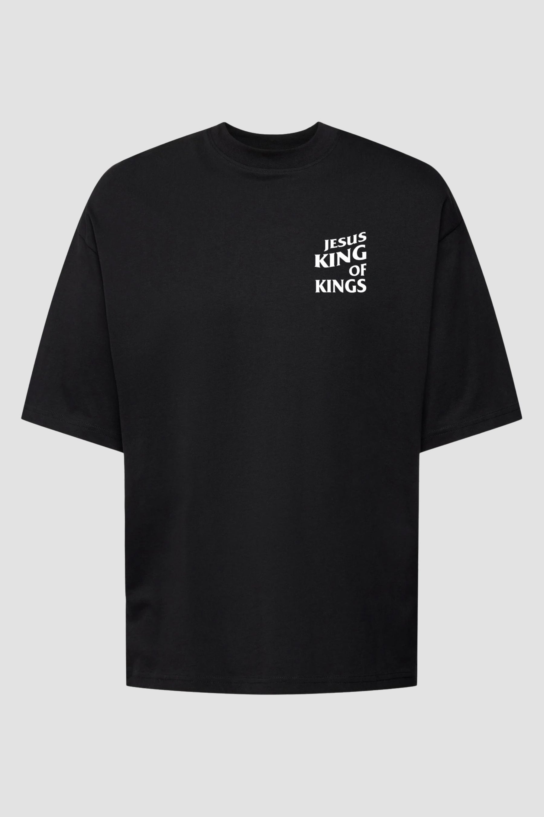 Oversized - Jesus King of Kings [003] - Camiseta Oversized - G.O.A.T (God Over All Things) God Tier 