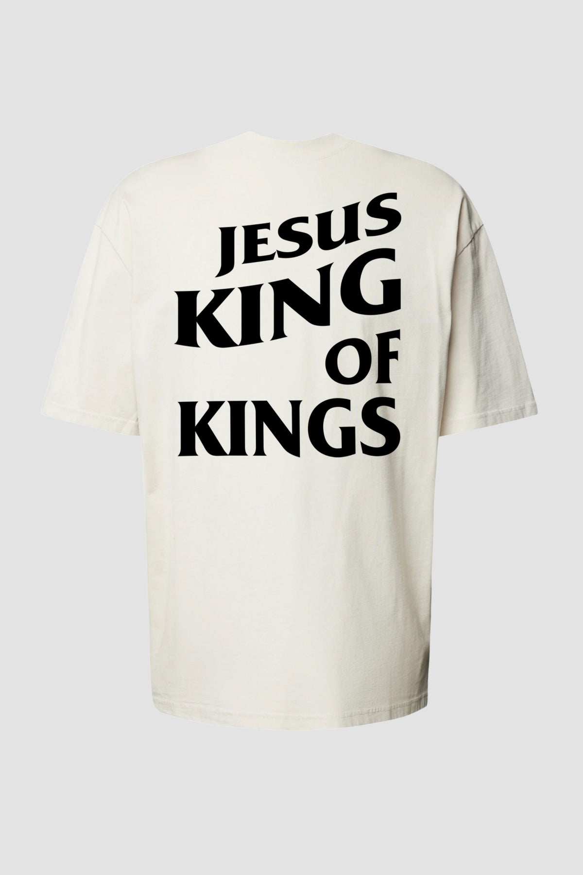 Oversized - Jesus King of Kings [003] - Camiseta Oversized - G.O.A.T (God Over All Things) God Tier P Off-White Masculino