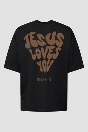 Oversized - Jesus Loves You God Tier P Preto Masculino