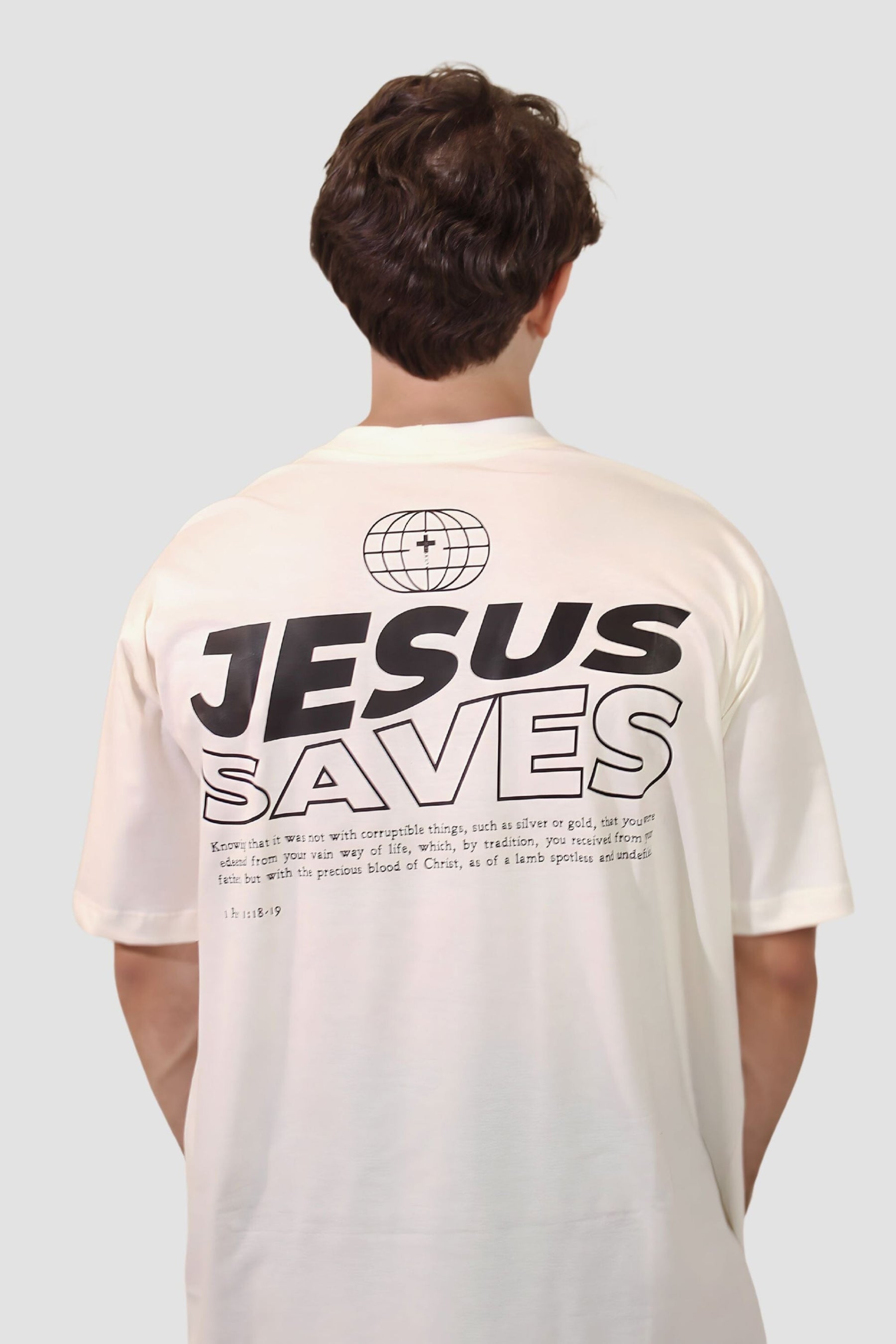 Oversized - Jesus Saves [003] - Camiseta Oversized - G.O.A.T (God Over All Things) God Tier 