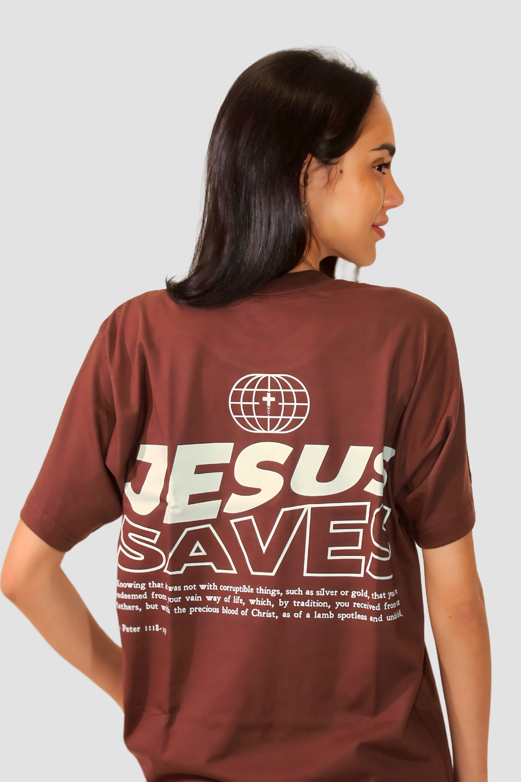 Oversized - Jesus Saves [003] - Camiseta Oversized - G.O.A.T (God Over All Things) God Tier 