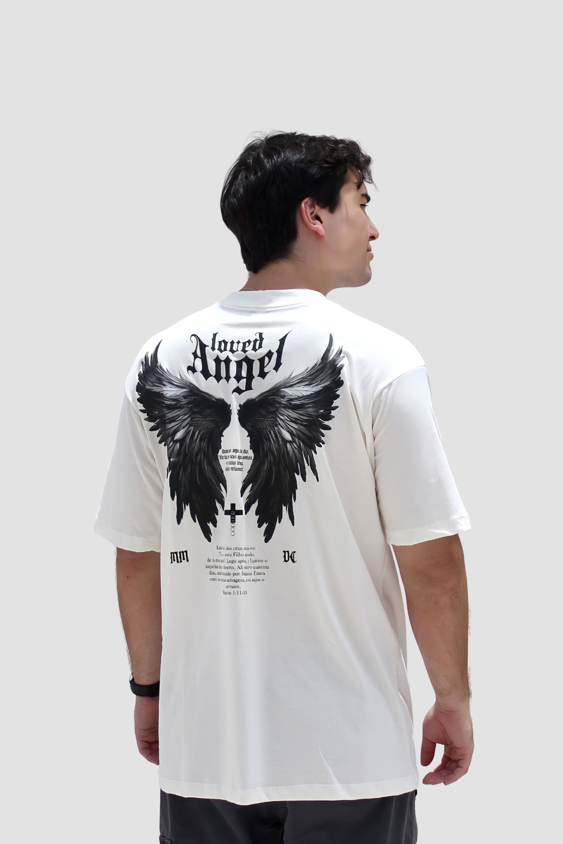Oversized - Loved Angel [003] - Camiseta Oversized - G.O.A.T (God Over All Things) God Tier 