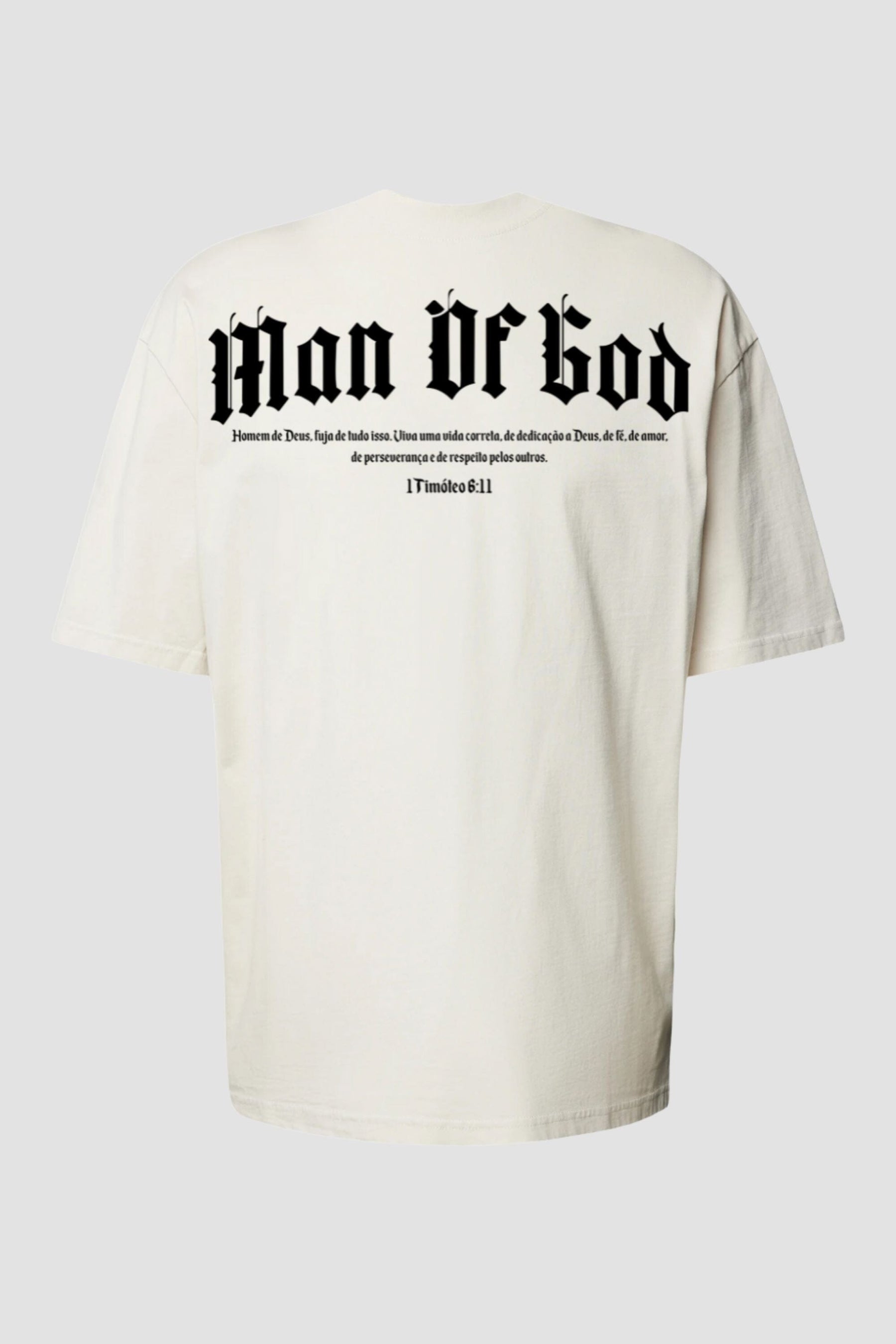 Oversized - Man Of God [003] - Camiseta Oversized - G.O.A.T (God Over All Things) God Tier P Off-White Masculino