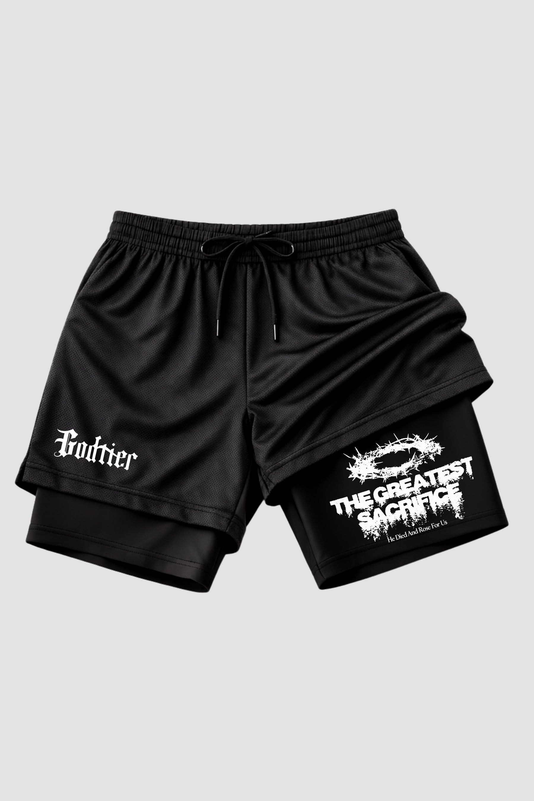 SHORTS DRY-FIT COMPRESSÃO 2 EM 1 - The Greatest (com bolso interno)